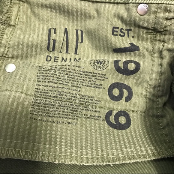 Gap green denim. True skinny. 12/31. - Picture 3 of 10